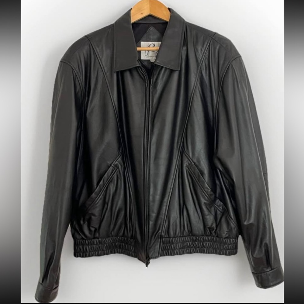 Men's Black Leather Jacket